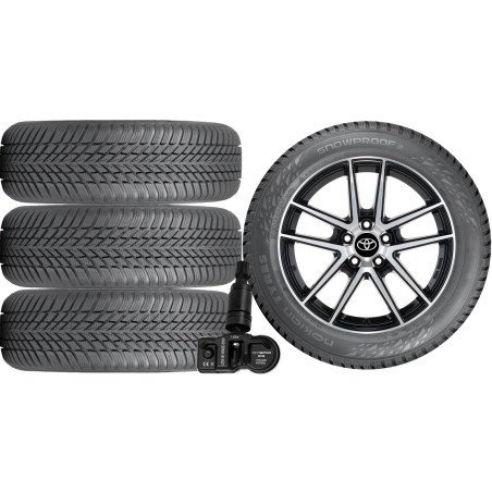 NOWE KOŁA ZIMA TOYOTA C-HR AX1T Nokian 215/60R17+TPMS*15