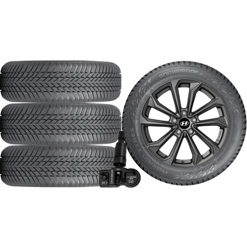 NOWE KOŁA ZIMA HYUNDAI KONA Nokian 215/55R17+TPMS*3 NOWE KOŁA ZIMA HYUNDAI KONA Nokian 215/55R17+TPMS*3