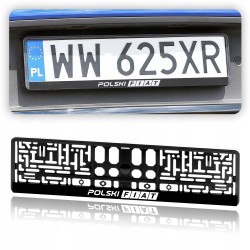 2 x Ramka na Tablicę Rejestracyjną do Twojego Samochodu LOGO FIAT 2