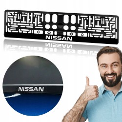 2 x Ramka na Tablicę Rejestracyjną do Twojego Samochodu LOGO NISSAN
