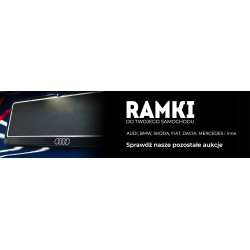 2 x Ramka na Tablicę Rejestracyjną do Twojego Samochodu LOGO NISSAN