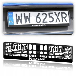 2 x Ramka na Tablicę Rejestracyjną do Twojego Samochodu LOGO NISSAN