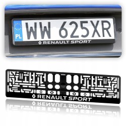 2 x Ramka na Tablicę Rejestracyjną do Twojego Samochodu LOGO RENAULT 2