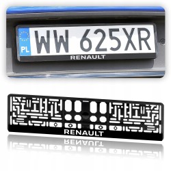 2 x Ramka na Tablicę Rejestracyjną do Twojego Samochodu LOGO RENAULT