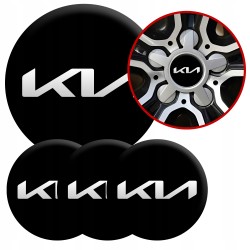 4 Emblematy Dekielki na Felgi Kołpaki Koła KIA KOMPLET TOP 60mm