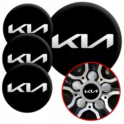 4 Emblematy Dekielki na Felgi Kołpaki Koła KIA KOMPLET TOP 60mm