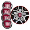 4 Emblematy Dekielki na Felgi Kołpaki Koła FIAT KOMPLET TOP 60mm