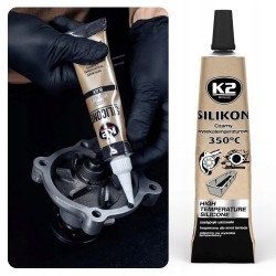 Silikon Czarny K2 21g Odporny na Wysokie Temperatury do 350C USZCZELKA