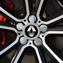 4 Emblematy Dekielki na Felgi Kołpaki Koła RENAULT KOMPLET TOP 53mm