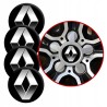 4 Emblematy Dekielki na Felgi Kołpaki Koła RENAULT KOMPLET TOP 53mm