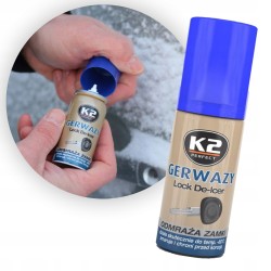 Odmrażacz do Zamków K2 GERWAZY 50ml do -60C CHRONI PRZED KOROZJĄ