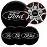 4 Emblematy Dekielki na Felgi Kołpaki Koła FORD KOMPLET TOP 53mm