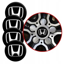 4 Emblematy Dekielki na Felgi Kołpaki Koła HONDA KOMPLET TOP 60mm