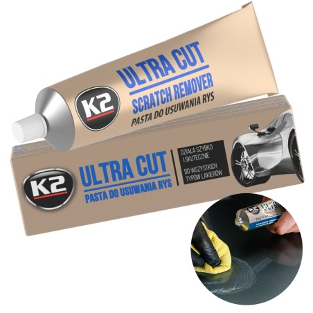 Pasta do usuwania rys K2 ULTRA CUT SKUTECZNA DO ZADRAPAŃ NIEDOSKONAŁOŚCI