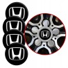 4 Emblematy Dekielki na Felgi Kołpaki Koła HONDA KOMPLET TOP 53mm