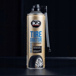 Aerozol do pompowania opon K2 TIRE DOKTOR 500 ML SZYBKO POMPUJE