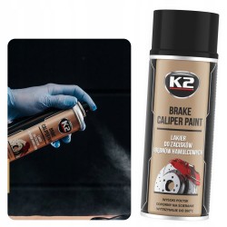 Lakier do Zacisków i Bębnów Hamulcowych K2 BRAKE CALIPER PAINT CZARNY 400ml