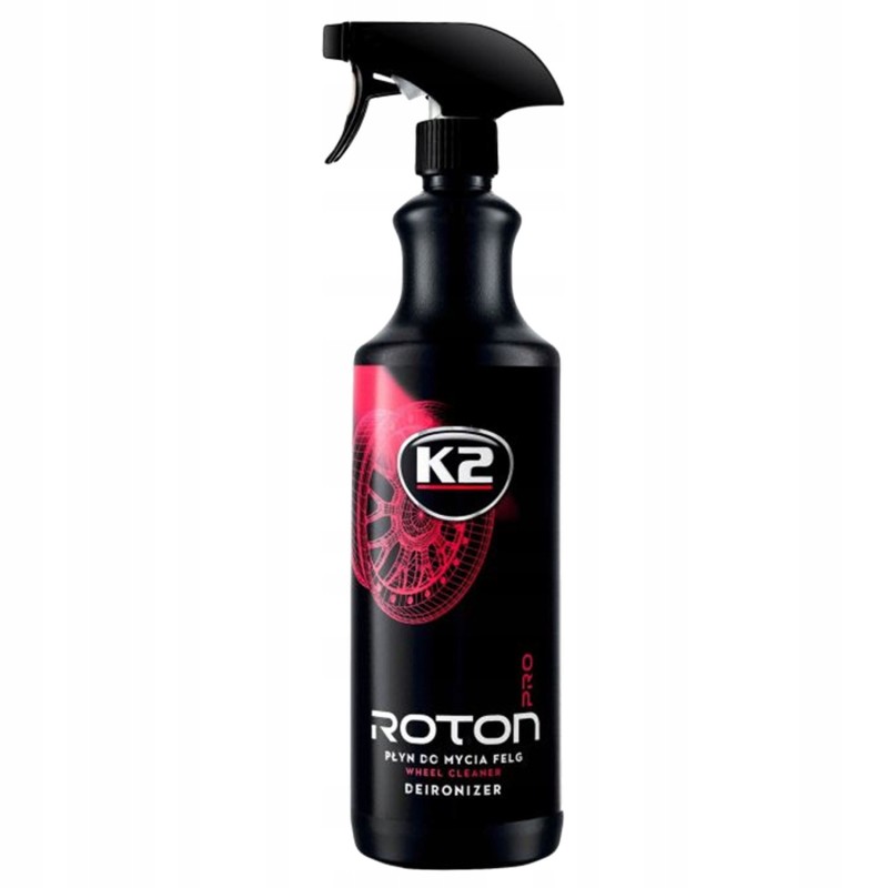 SKUTECZNY Żel do mycia felg 1L K2 ROTON PRO CZERWONA FELGA SKUTECZNY Żel do mycia felg 1L K2 ROTON PRO CZERWONA FELGA