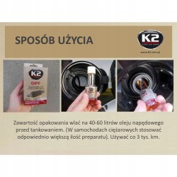 Dodatek do paliwa K2 DPF 50 ML REGENERUJE I CHRONI FILTRY