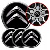 4 Emblematy Dekielki na Felgi Kołpaki Koła CITROEN KOMPLET TOP 60mm