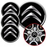 4 Emblematy Dekielki na Felgi Kołpaki Koła CITROEN KOMPLET TOP 60mm