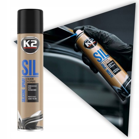 Spray do Uszczelek Samochodowych K2 SIL 300ml CHRONI Przed Przymarzaniem