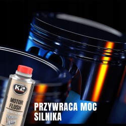 SKUTECZNY Środek do Silnika Płukanka Diesel Benzyna K2 MOTOR FLUSH 250ml