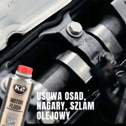 SKUTECZNY Środek do Silnika Płukanka Diesel Benzyna K2 MOTOR FLUSH 250ml