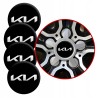 4 Emblematy Dekielki na Felgi Kołpaki Koła KIA KOMPLET TOP 56mm
