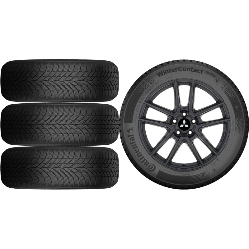 NOWE KOŁA ZIMA MITSUBISHI ASX RJB Continental 215/60R17*7 NOWE KOŁA ZIMA MITSUBISHI ASX RJB Continental 215/60R17*7