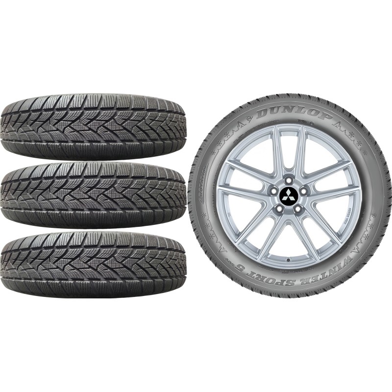 NOWE KOŁA ZIMA MITSUBISHI ASX RJB Dunlop 215/60R17*8 NOWE KOŁA ZIMA MITSUBISHI ASX RJB Dunlop 215/60R17*8