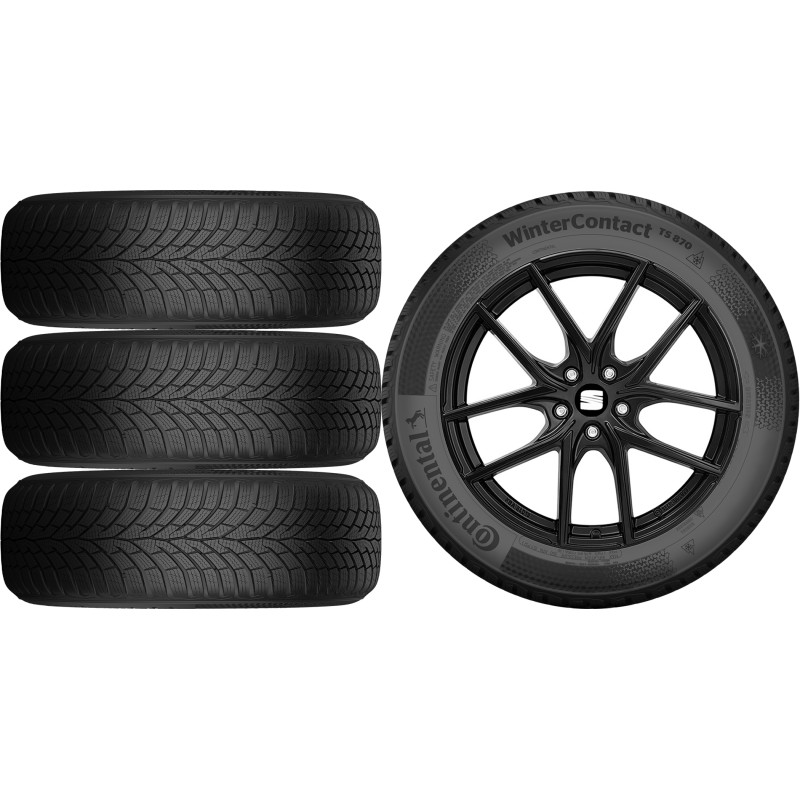 NOWE KOŁA ZIMA Seat Ateca Continental 215/55R17*8 NOWE KOŁA ZIMA Seat Ateca Continental 215/55R17*8
