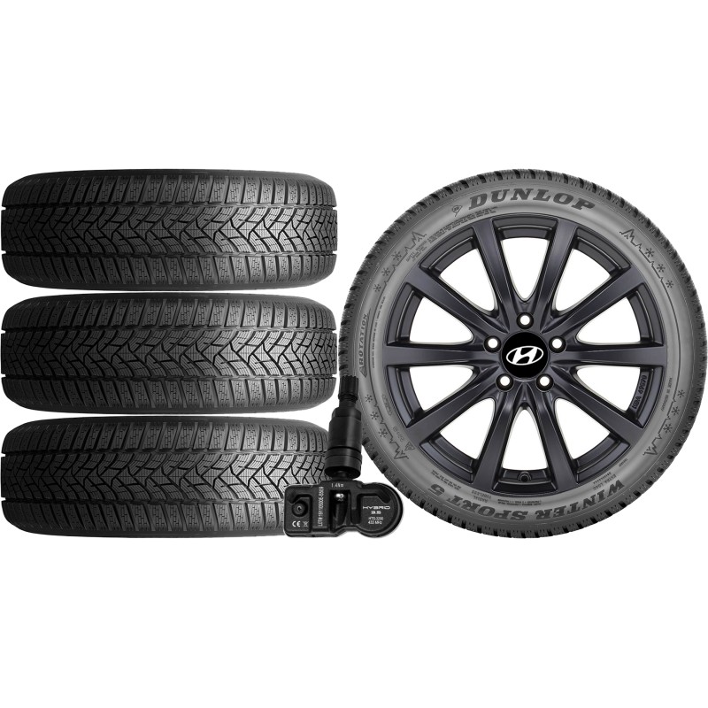 NOWE KOŁA ZIMA Hyundai i30 (PDE) Dunlop 225/45R17+TPMS*2 NOWE KOŁA ZIMA Hyundai i30 (PDE) Dunlop 225/45R17+TPMS*2
