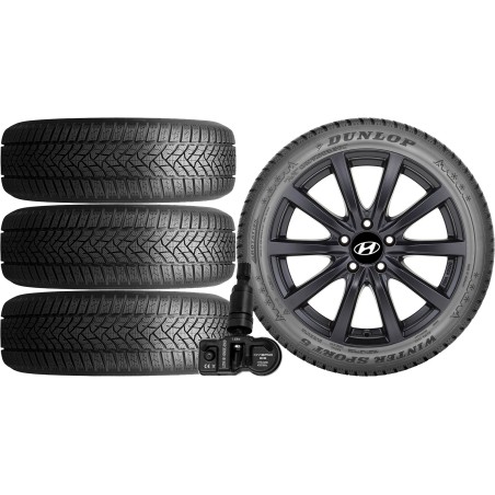 NOWE KOŁA ZIMA Hyundai i30 (PDE) Dunlop 225/45R17+TPMS*2