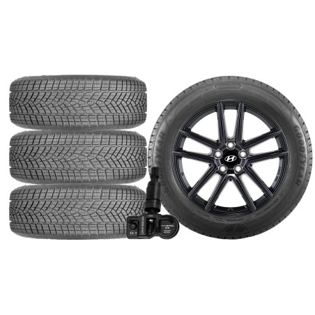 NOWE KOŁA ZIMA HYUNDAI TUCSON Goodyear 225/55R18+TPMS*7