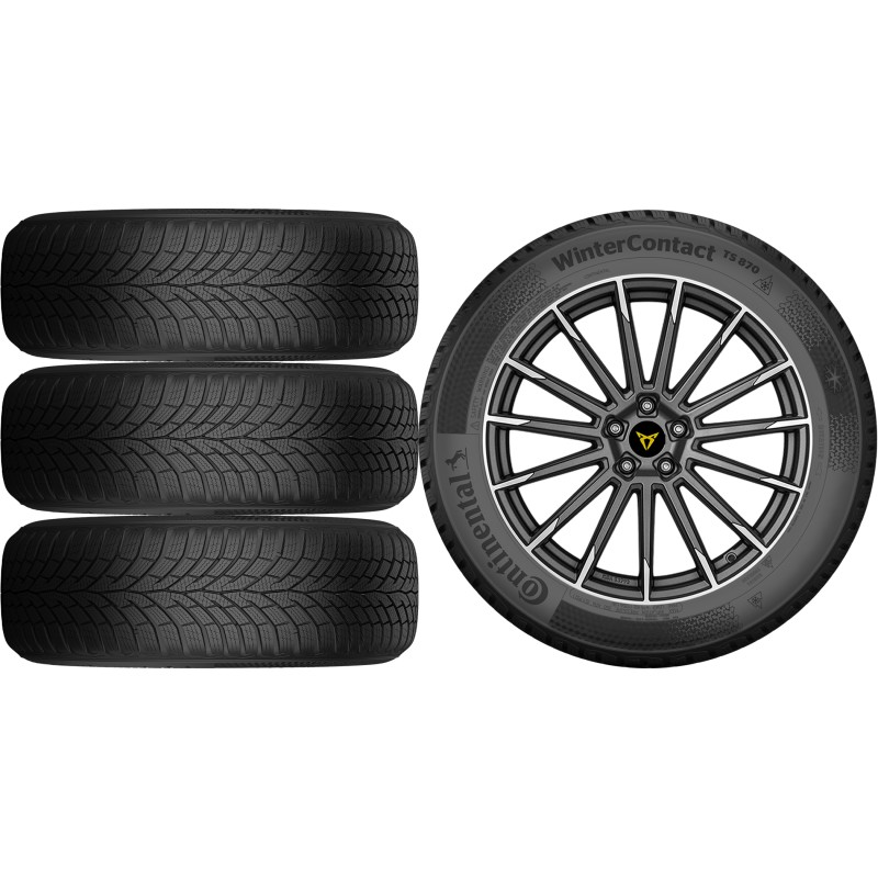 NOWE KOŁA ZIMA Cupra Leon SP Continental 225/40R18*14 NOWE KOŁA ZIMA Cupra Leon SP Continental 225/40R18*14