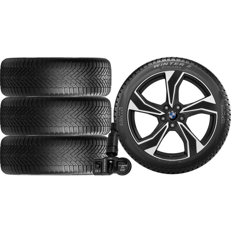 NOWE KOŁA ZIMA BMW 5 G60 G6L Pirelli 225/55R18+TPMS NOWE KOŁA ZIMA BMW 5 G60 G6L Pirelli 225/55R18+TPMS