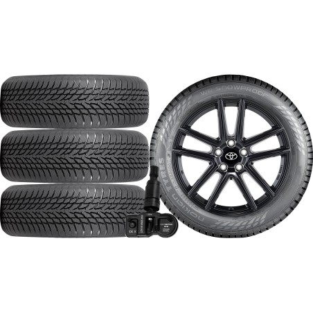 NOWE KOŁA ZIMA TOYOTA COROLLA Cross XG1TJ Nokian 225/50R18+TPMS*11