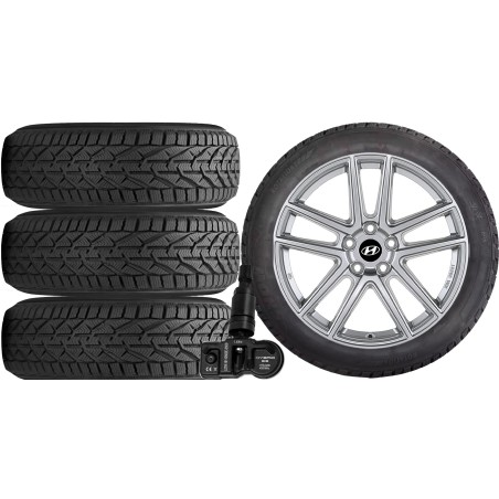 NOWE KOŁA ZIMA HYUNDAI TUCSON Riken 225/55R18+TPMS*9