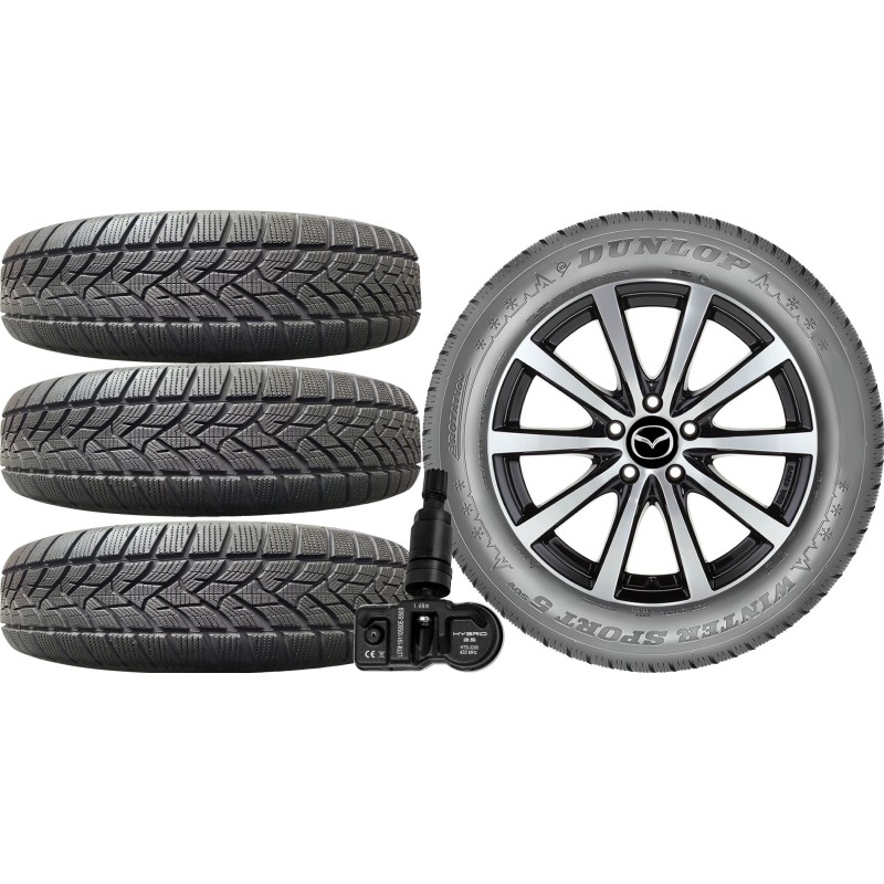 NOWE KOŁA ZIMA Mazda CX-60 Dunlop 235/60R18+TPMS*5 NOWE KOŁA ZIMA Mazda CX-60 Dunlop 235/60R18+TPMS*5