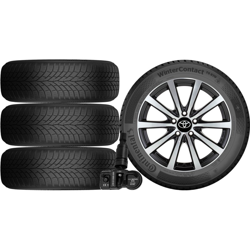 NOWE KOŁA ZIMA TOYOTA C-HR AX1T Continental 215/60R17+TPMS*11 NOWE KOŁA ZIMA TOYOTA C-HR AX1T Continental 215/60R17+TPMS*11