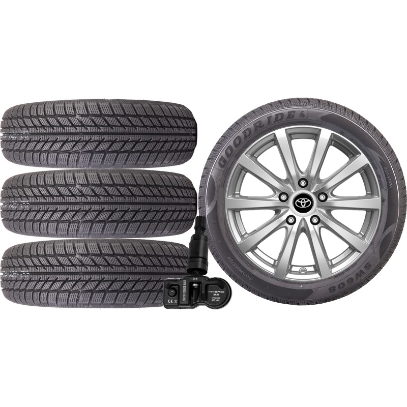 NOWE KOŁA ZIMA TOYOTA COROLLA XII 12 ZE1HE Goodride 225/45R17+TPMS NOWE KOŁA ZIMA TOYOTA COROLLA XII 12 ZE1HE Goodride 225/45R17+TPMS