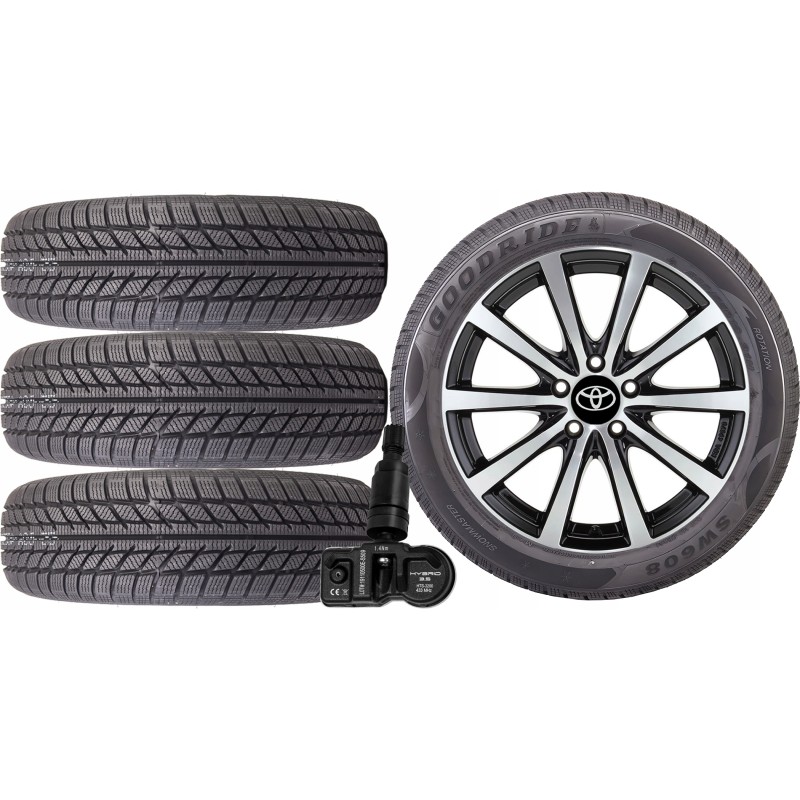 NOWE KOŁA ZIMA TOYOTA COROLLA XII 12 ZE1HE Goodride 225/45R17+TPMS*13 NOWE KOŁA ZIMA TOYOTA COROLLA XII 12 ZE1HE Goodride 225/45R17+TPMS*13