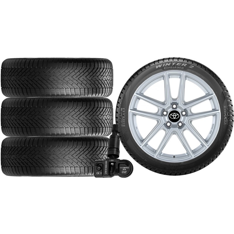 NOWE KOŁA ZIMA TOYOTA 2019.10 - Pirelli 215/55R17+TPMS*26