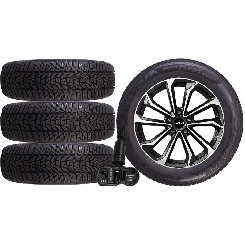 NOWE KOŁA ZIMA KIA SPORTAGE 4 IV Hankook 225/60R17+TPMS*4 NOWE KOŁA ZIMA KIA SPORTAGE 4 IV Hankook 225/60R17+TPMS*4