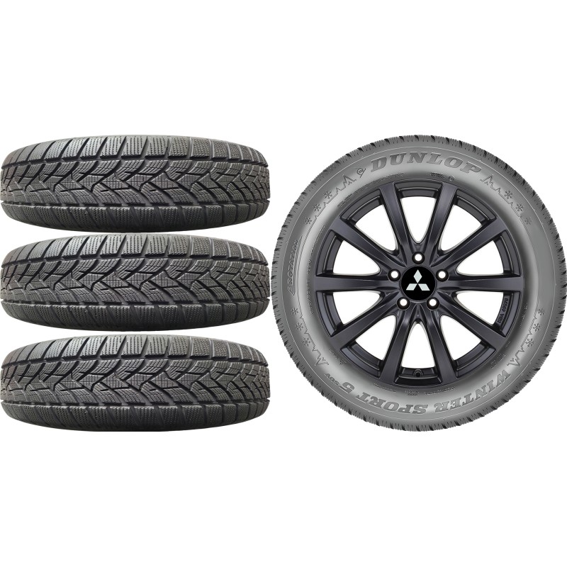 NOWE KOŁA ZIMA MITSUBISHI ASX RJB Dunlop 215/60R17*4 NOWE KOŁA ZIMA MITSUBISHI ASX RJB Dunlop 215/60R17*4