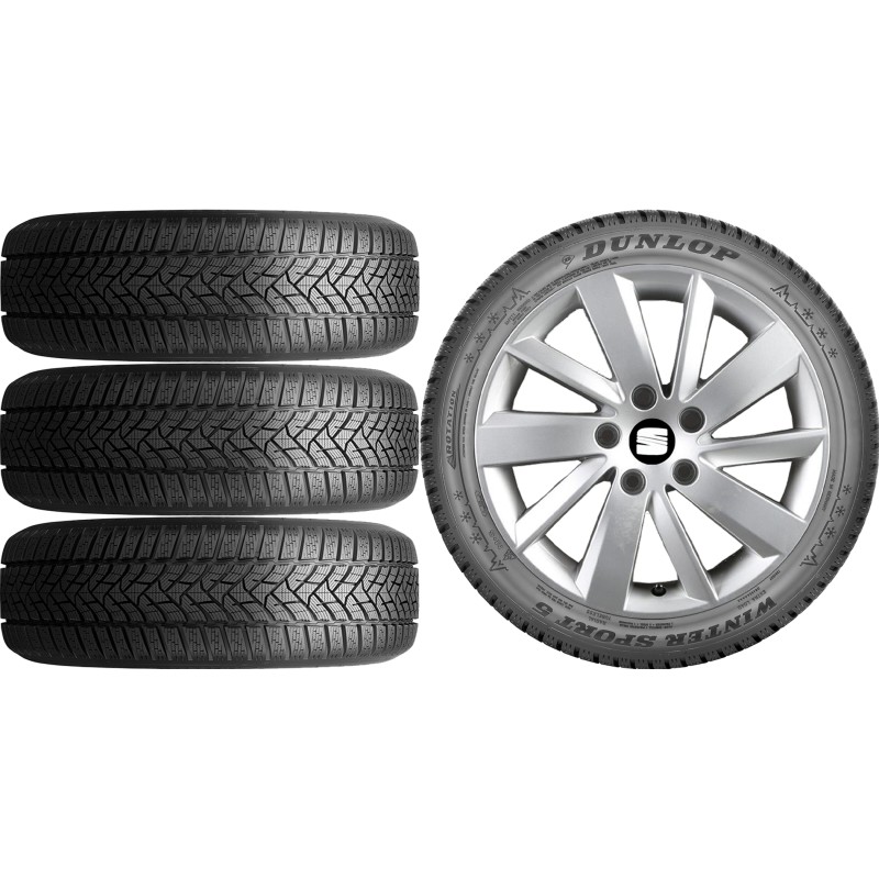 NOWE KOŁA ZIMA Seat Leon 2 II 1P Dunlop 205/55R16 NOWE KOŁA ZIMA Seat Leon 2 II 1P Dunlop 205/55R16