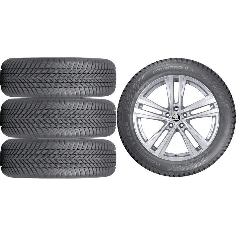 NOWE KOŁA ZIMA Skoda OCTAVIA 3 III 5E Nokian 205/55R16 NOWE KOŁA ZIMA Skoda OCTAVIA 3 III 5E Nokian 205/55R16