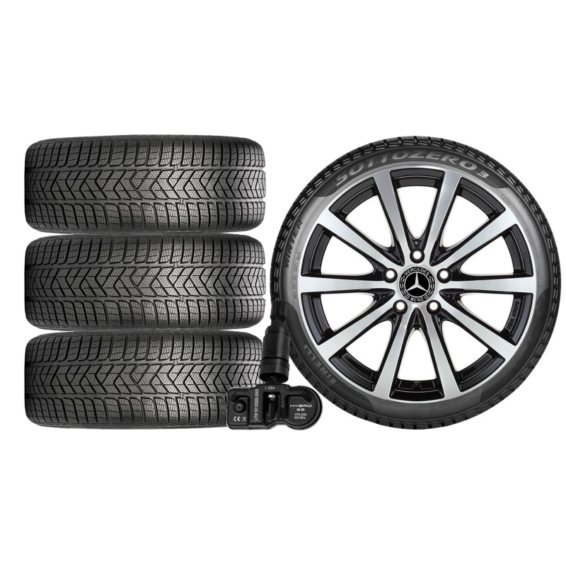 NOWE KOŁA ZIMA Mercedes E-Klasa W213 Pirelli 225/55R17+TPMS*10 NOWE KOŁA ZIMA Mercedes E-Klasa W213 Pirelli 225/55R17+TPMS*10