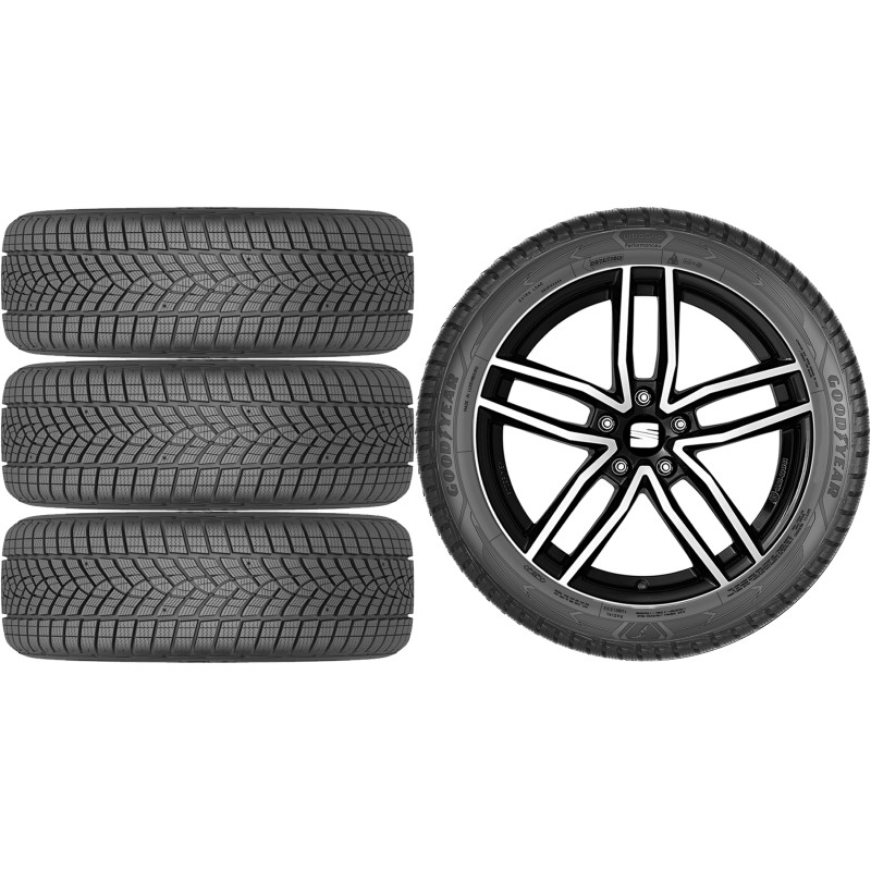 NOWE KOŁA ZIMA Seat Leon Goodyear 225/45R17*5 NOWE KOŁA ZIMA Seat Leon Goodyear 225/45R17*5